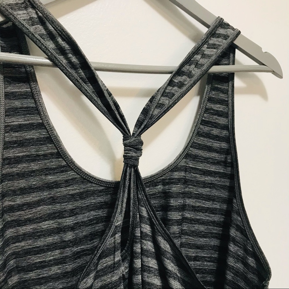 Hyba women’s racerback tank top gray stripe - Picture 3 of 10